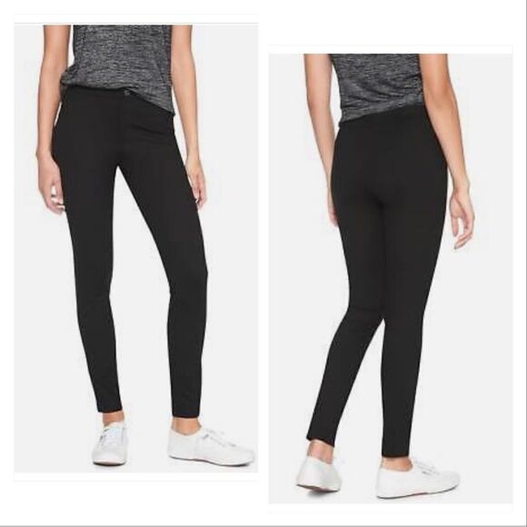 BANANA Republic 3 piece Mid rise Ponte Stretch Leggings in Black , Gray & Navy - Picture 9 of 12